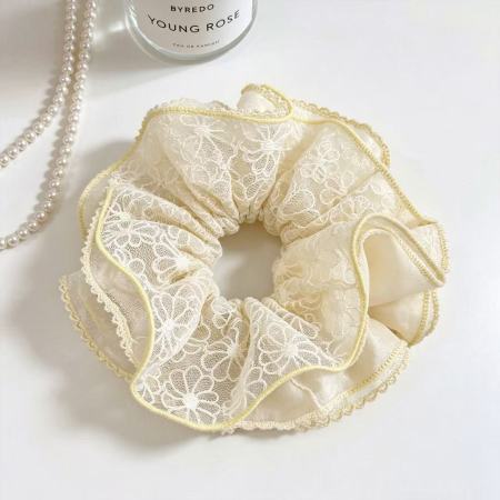 Chouchous en tissu uni couleur fleur de la collection Simple Series Daily