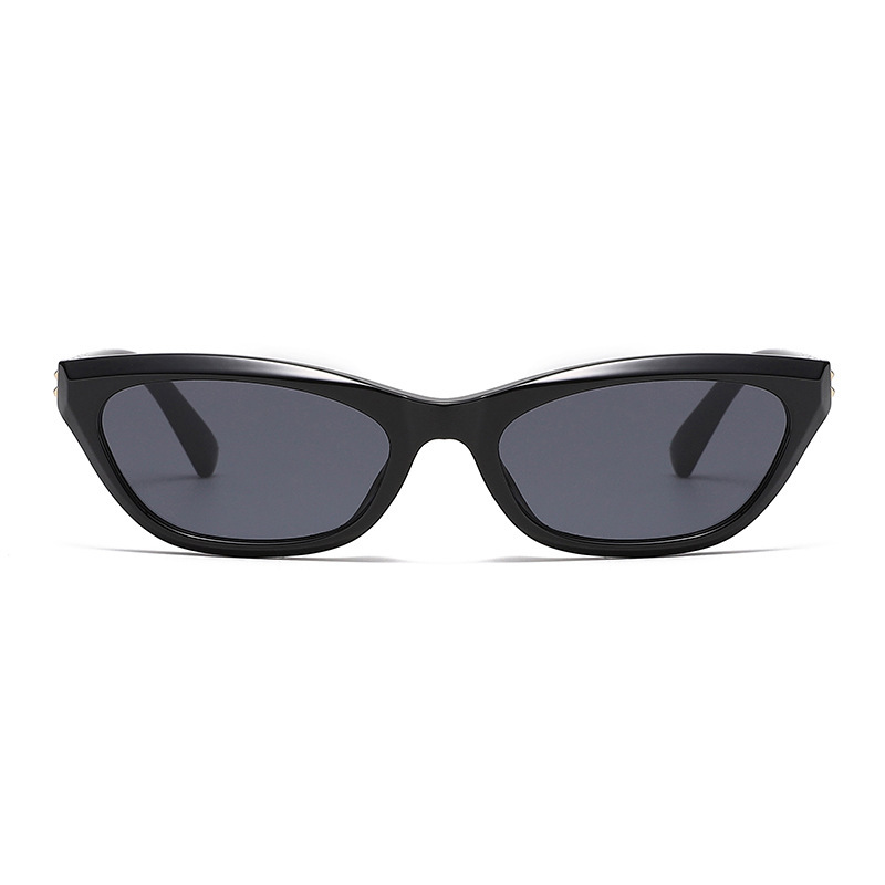 Lunettes De Soleil Femme Simple Series, Style Décontracté, Couleur Unie, Imprimé Léopard Dégradé Image4
