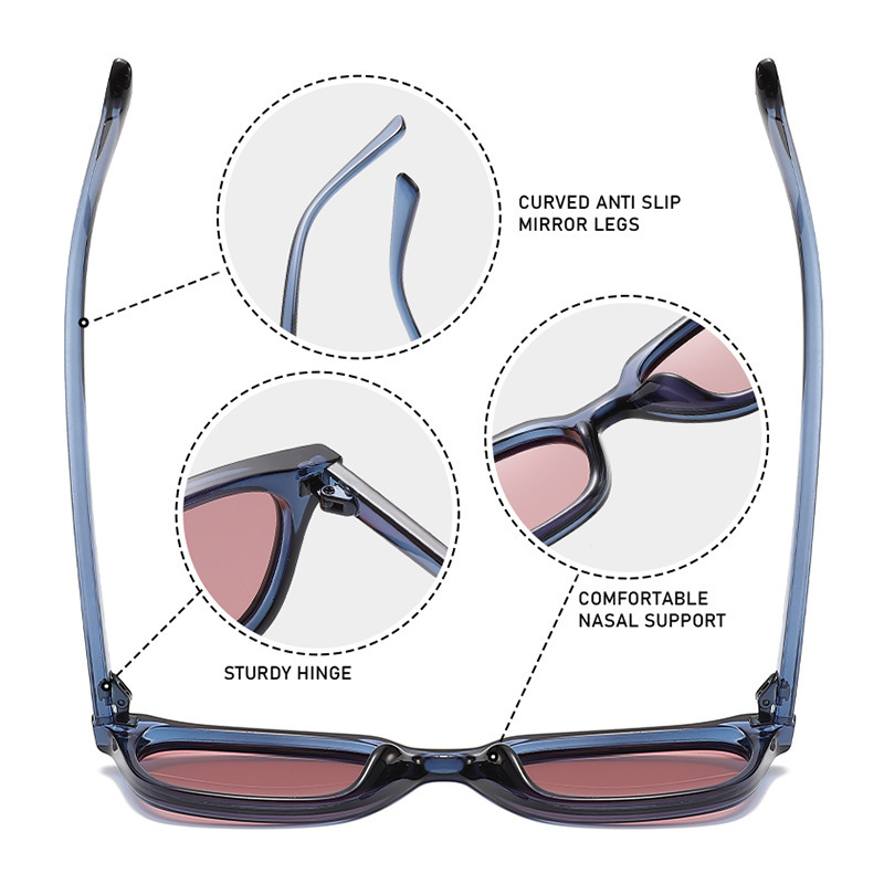 Lunettes De Soleil Femme Simple Series À Imprimé Léopard Multicolore Décontracté Image4