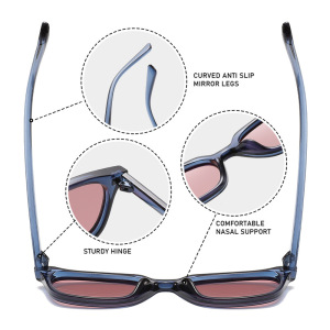Lunettes De Soleil Femme Simple Series À Imprimé Léopard Multicolore Décontracté h5 Image4