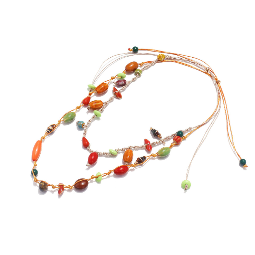 Colliers Tressés En Résine Vacation Beads Pour Femmes Image4