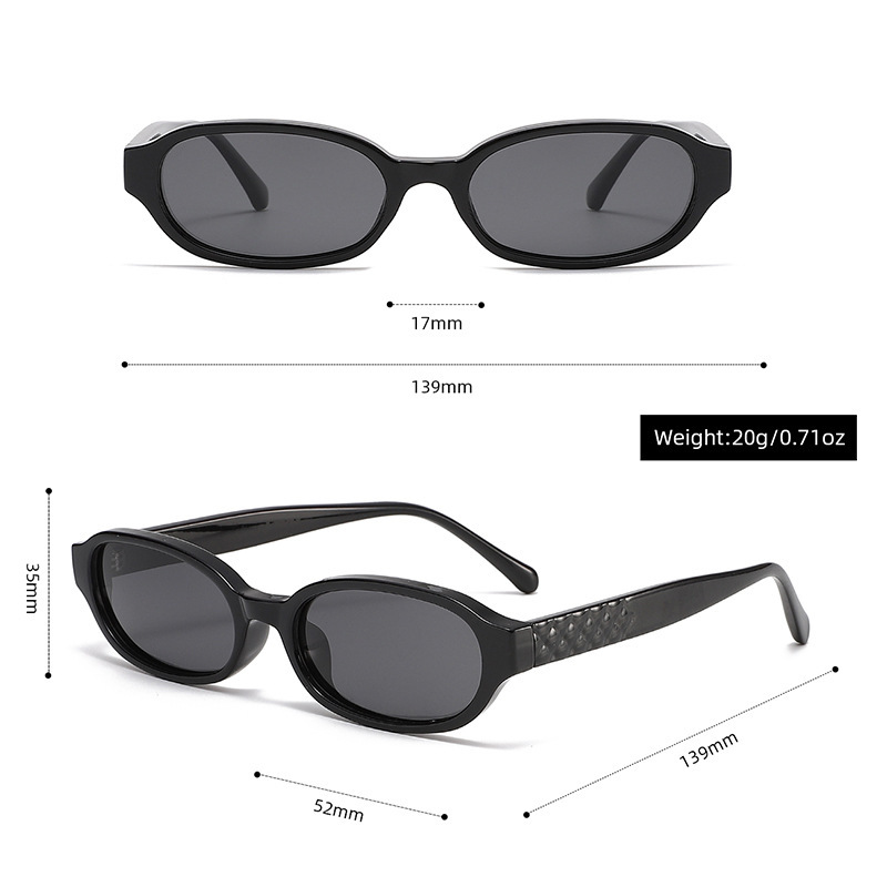 Lunettes De Soleil Décontractées À Imprimé Léopard, Couleur Unie, De La Série Simple Image2