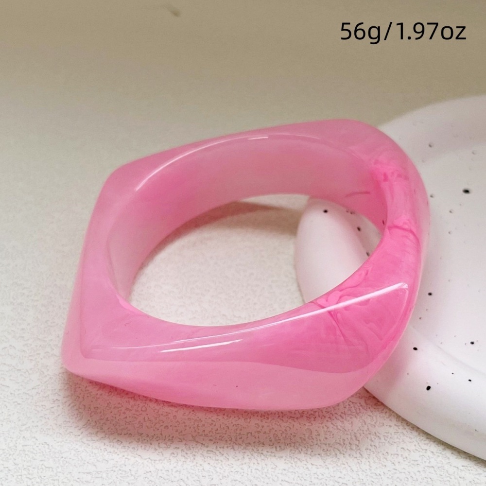 Ensemble De Bracelets Pour Femmes En Résine De Forme Irrégulière Et De Couleur Dégradée