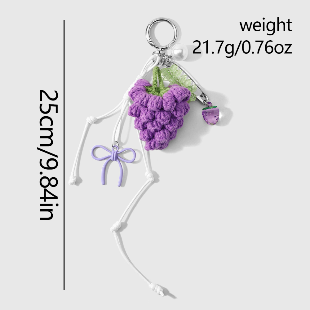 Breloques De Sac En Polyester Simple Series Daily Flower Raisin Image2