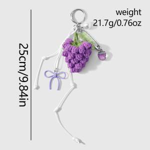 Breloques De Sac En Polyester Simple Series Daily Flower Raisin h5 Image2