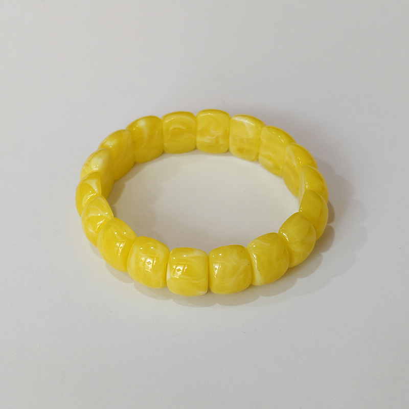 Bracelets Pour Femmes En Acrylique, Imprimé Léopard Uni, Couleurs Mélangées, Style Décontracté, Collection Simple Series 