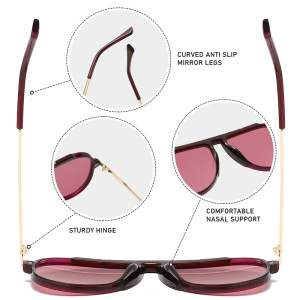 Lunettes De Soleil Unisexes Simple Series Daily À Imprimé Léopard Dégradé h5 Image5