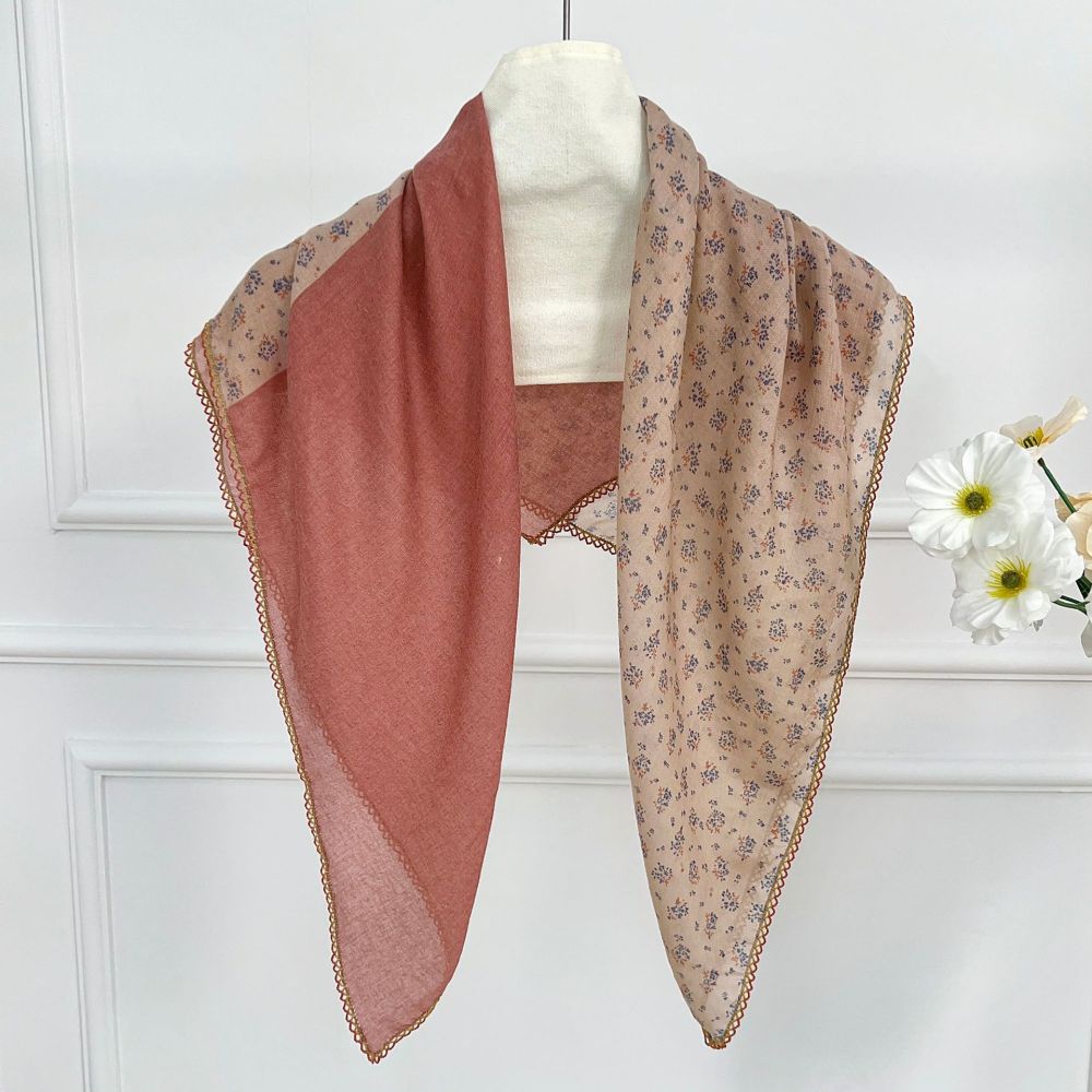 Écharpes D'Été Ethniques Bohèmes À Fleurs Multicolores En Polyester, Collection Bohème 