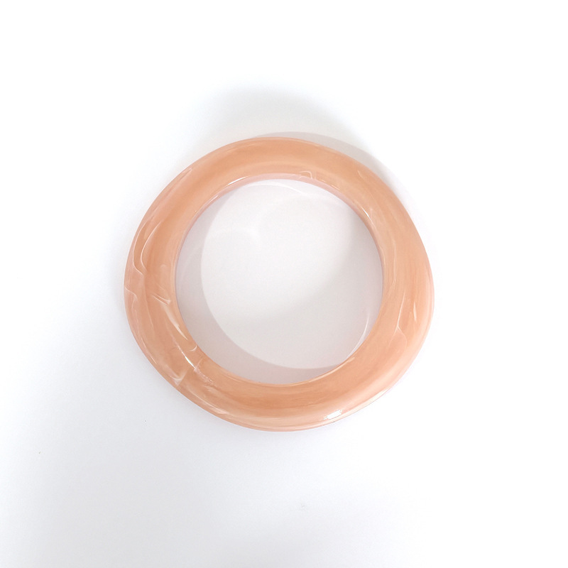 Bracelets Pour Femmes En Acrylique, Forme Irrégulière Décontractée, Couleur Dégradée, Collection Simple 