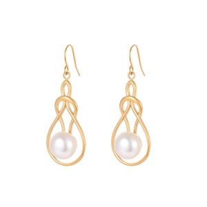 Boucles D'Oreilles Pendantes Pour Femmes, Forme Irrégulière, En Acier Inoxydable, Étanches, De La Collection Simple Series Daily h5 Image5