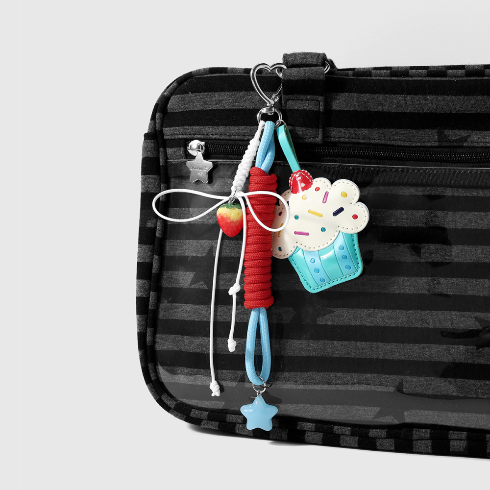 Porte-Clés En Cuir Pour Femmes, Motif Dessin Animé Quotidien, Série Simple Image5