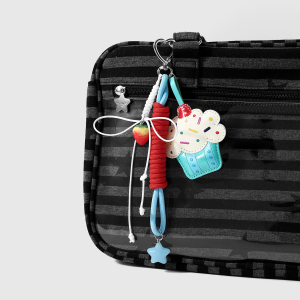 Porte-Clés En Cuir Pour Femmes, Motif Dessin Animé Quotidien, Série Simple h5 Image5