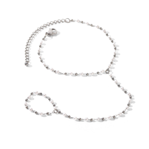 Chaîne De Poignet Simple Series Daily Chain En Acier Inoxydable Étanche Couleur Or Pour Femme h5 Image7