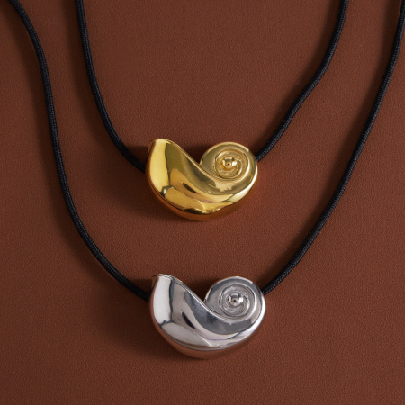 Colliers pendentifs pour femmes, style océanique, en acier inoxydable étanche, couleur or