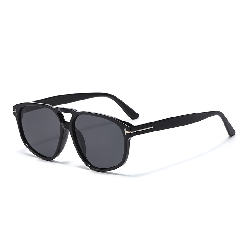 Lunettes De Soleil Unisexes Simple Series Retro, Couleur Unie Dégradée 