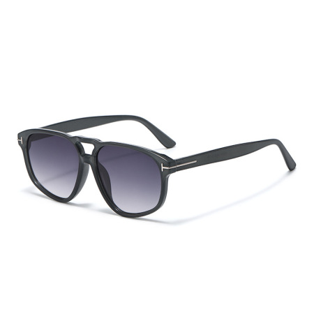 Lunettes de soleil unisexes Simple Series Retro, couleur unie dégradée