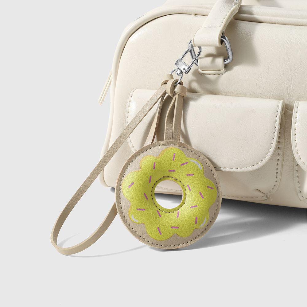 Porte-Clés En Cuir Pour Femme, Motif Donut, Collection Daily Twist De La Série Simple Image7