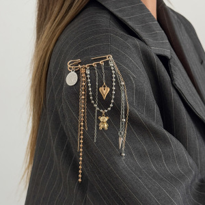 Broches En Fer À Pompon Et Perles En Forme De Cœur, Collection Quotidienne Simple h5 Image3
