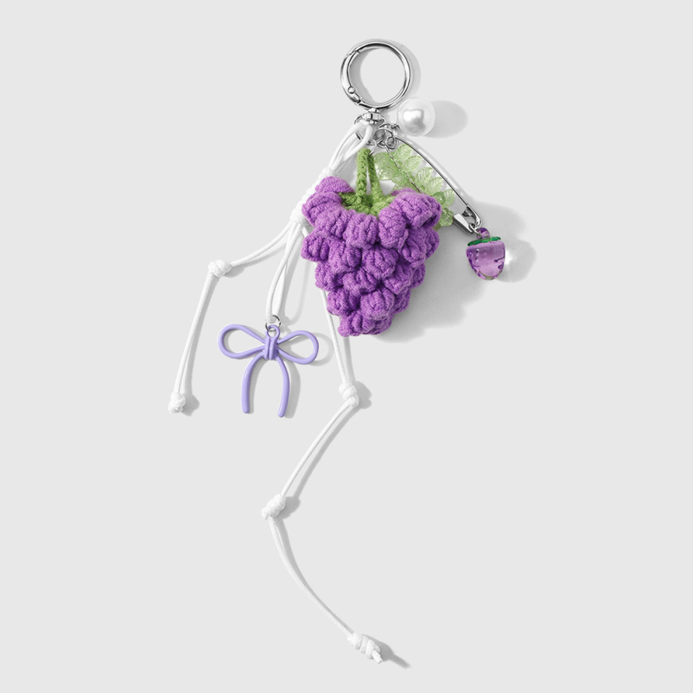 Breloques De Sac En Polyester Simple Series Daily Flower Raisin 