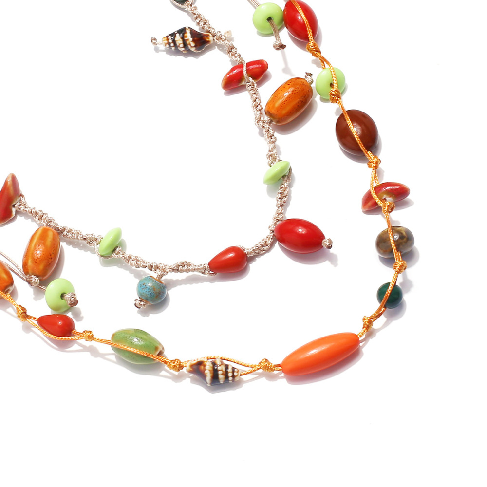 Colliers Tressés En Résine Vacation Beads Pour Femmes Image3