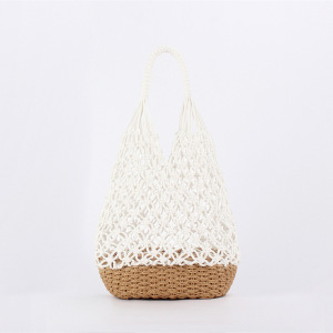 Sac Carré Femme En Coton Tissé Multicolore Style Vacances h5