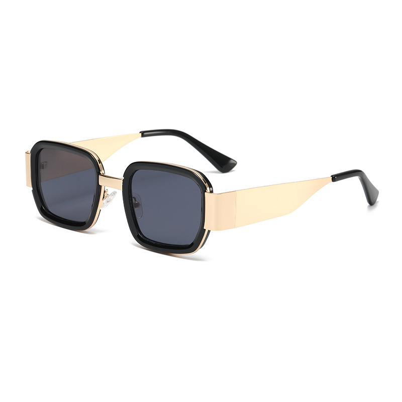 Lunettes De Soleil Unisexes Élégantes À Dégradé De Couleurs Mélangées, De La Série Simple