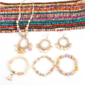 Perles De Coquillages Rondes De Forme Irrégulière, Faciles À Réaliser Soi-Même (Série Simple Diy). h5 Image4