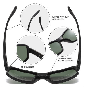 Lunettes De Soleil Femme Simple Series Sports À Dégradé De Couleurs Mixtes, Style Cyclisme h5 Image4
