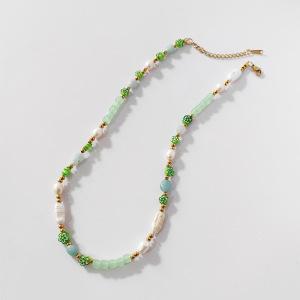 Colliers De Perles Artificielles Pour Femmes, Collection Simple Series Sweet Flower Beads h5 Image4