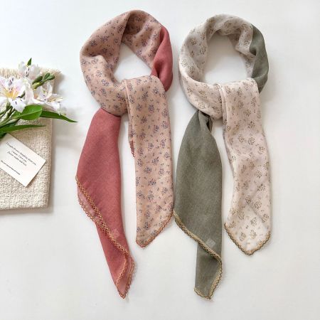 Écharpes d'été ethniques bohèmes à fleurs multicolores en polyester, collection bohème 2