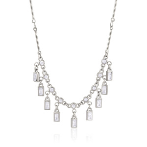 Colliers Pendentifs Pour Femmes En Acier Inoxydable, Imperméables Et Ornés De Zircon, Avec Pompon h5 Image4