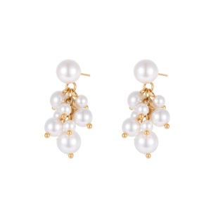 Boucles D'Oreilles Pendantes Pour Femmes, Forme Irrégulière, En Acier Inoxydable, Étanches, De La Collection Simple Series Daily h5 Image5