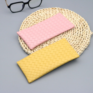 Sacs De Rangement Pour Lunettes De Soleil Simple Series Daily Couleur Unie Tissés En Pu h5 Image2