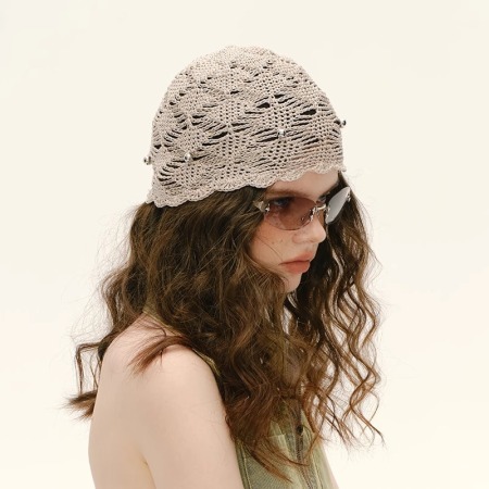 Chapeaux Tissés Ajourés De Couleur Unie De La Série Simple