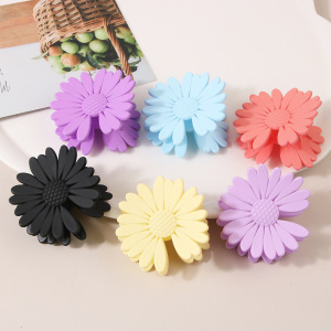 Pinces À Cheveux En Plastique Couleur Unie Sweet Flower De La Série Simple h5 Image3
