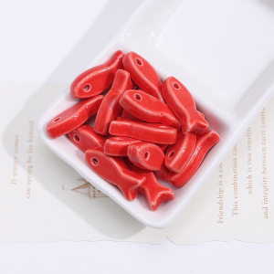 Pendentif Femme En Céramique Représentant Un Poisson (1 Pièce) h5