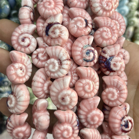 1 perle de bijou en céramique style océanique de vacances (20*17 mm) 2