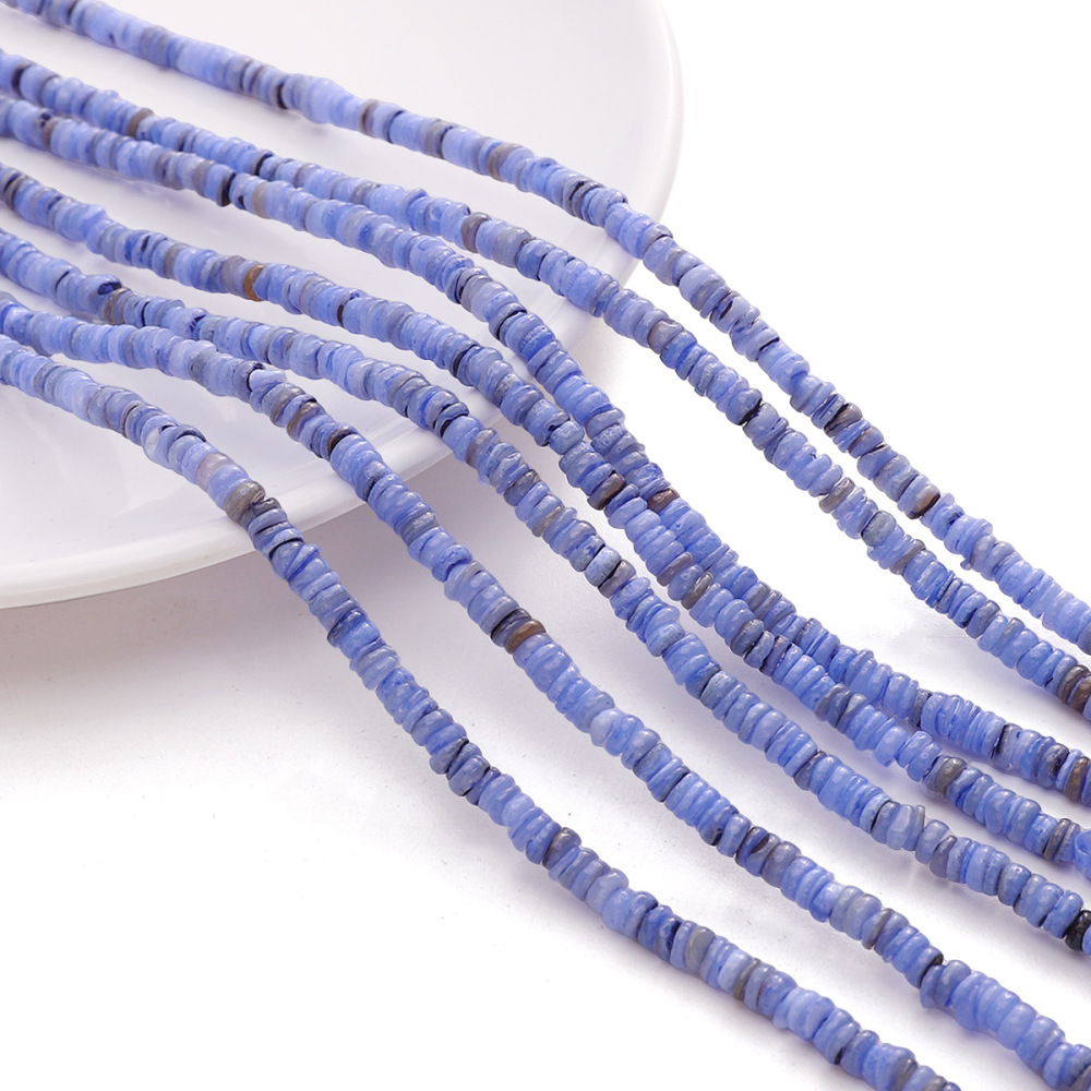 Série Simple Diy Boucles D'Oreilles Coquillages Ronds Perles 