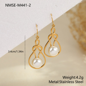 Boucles D'Oreilles Pendantes Pour Femmes, Forme Irrégulière, En Acier Inoxydable, Étanches, De La Collection Simple Series Daily h5 