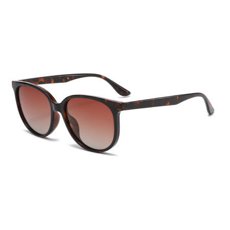 Lunettes de soleil unisexes Simple Series Daily Solid Color à imprimé léopard dégradé