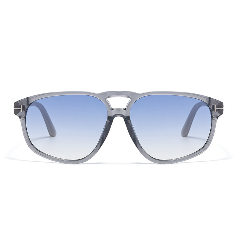 Lunettes De Soleil Unisexes Simple Series Retro, Couleur Unie Dégradée Image4