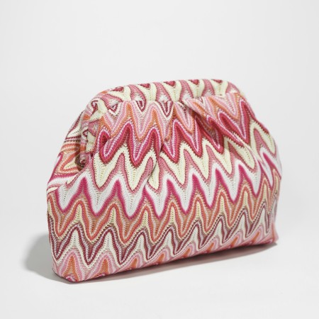 Sac carré pour femme en polyester multicolore ajouré, style décontracté, sans rayures 2
