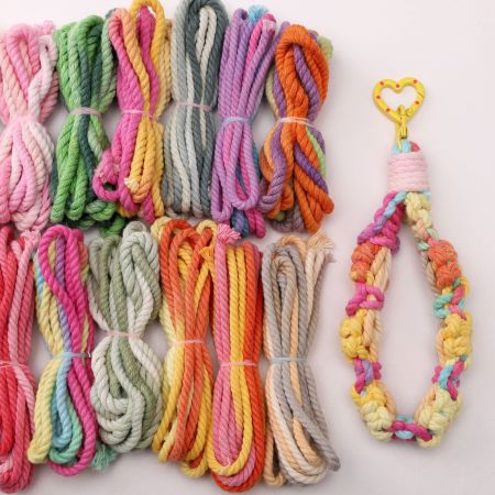Cordons tressés de couleurs mélangées, série simple à faire soi-même, pour la création de bijoux 2