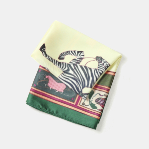 Écharpes D'Été En Polyester À Motif Zèbre Rétro De La Série Classique, Couleurs Assorties h5 Image4