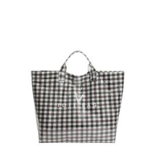 Sac Fourre-Tout Femme En Pvc Style Décontracté / Transparent Imprimé Lettres, Uni À Carreaux. h5 