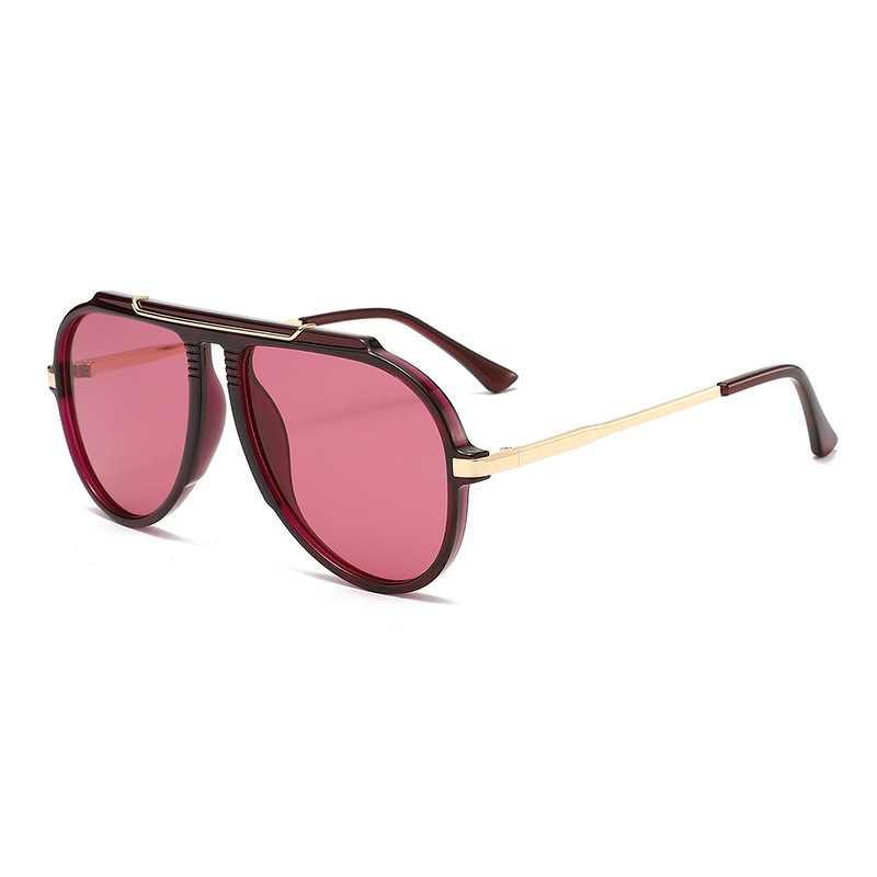 Lunettes De Soleil Unisexes Simple Series Daily À Imprimé Léopard Dégradé 