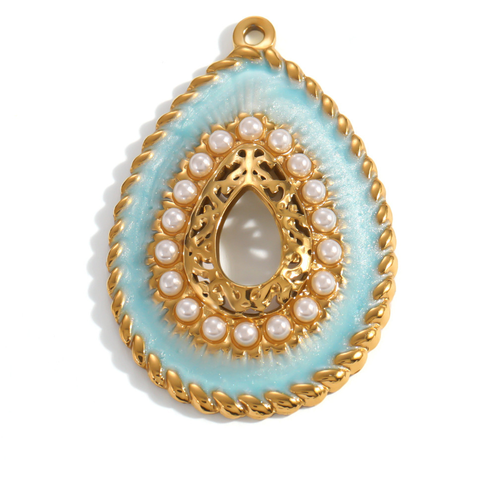 Pendentifs Pour Femmes En Acier Inoxydable, Couleur Or, Forme Irrégulière, Cœur Et Croix Animale, À Faire Soi-Même (Série Simple) Image2