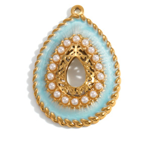Pendentifs Pour Femmes En Acier Inoxydable, Couleur Or, Forme Irrégulière, Cœur Et Croix Animale, À Faire Soi-Même (Série Simple) h5 Image2