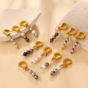 Pendentifs En Perles Artificielles Couleur Or, Étanches, En Acier Inoxydable, De La Série Simple Daily Beads h5 Image2