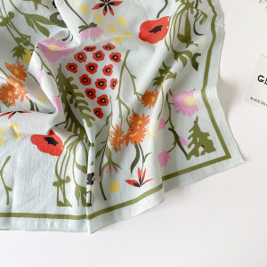 Écharpes D'Été En Coton À Fleurs Douces Pour Femmes, Collection Romantique h5 Image4
